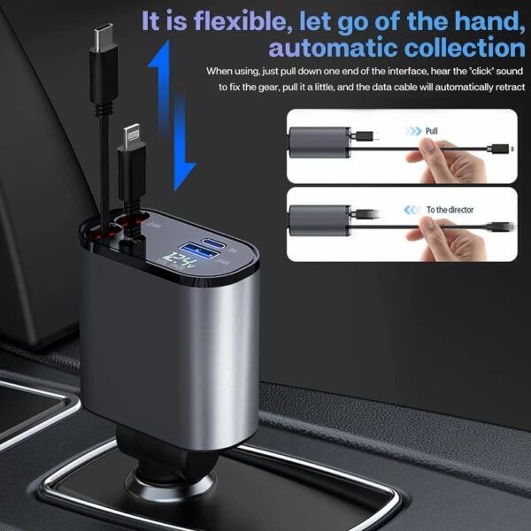 4 in 1 Mobile Charger,Car Charger 120W