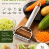 2 in 1 Stainless Steel Julienne Vegetable Peeler