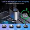 4 in 1 Mobile Charger,Car Charger 120W