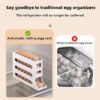 4-Tier Automatic Rolling Egg Dispenser for Refrigerator