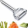 2 in 1 Stainless Steel Julienne Vegetable Peeler