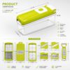 13-in-1 Vegetable Cutter with Storage Container