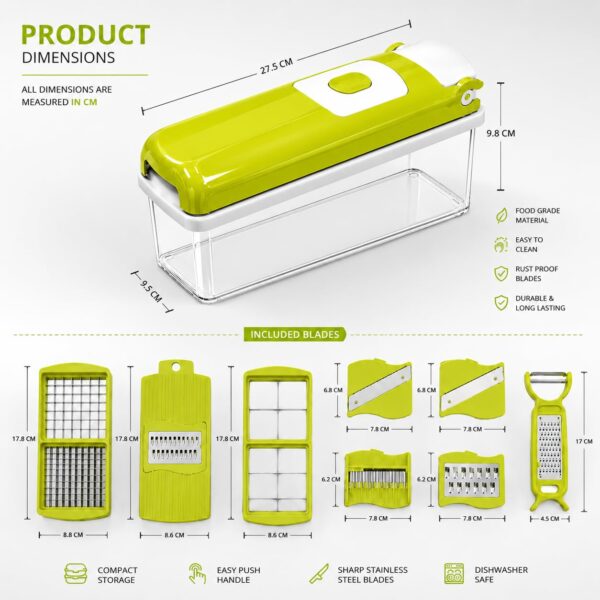 13-in-1 Vegetable Cutter with Storage Container