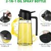 Glass Oil Sprayer and Dispenser Bottle Multi Color