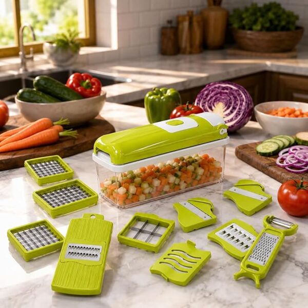 13-in-1 Vegetable Cutter with Storage Container
