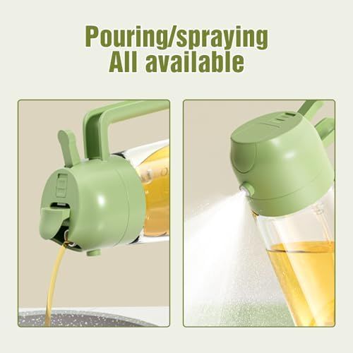 Glass Oil Sprayer and Dispenser Bottle Multi Color
