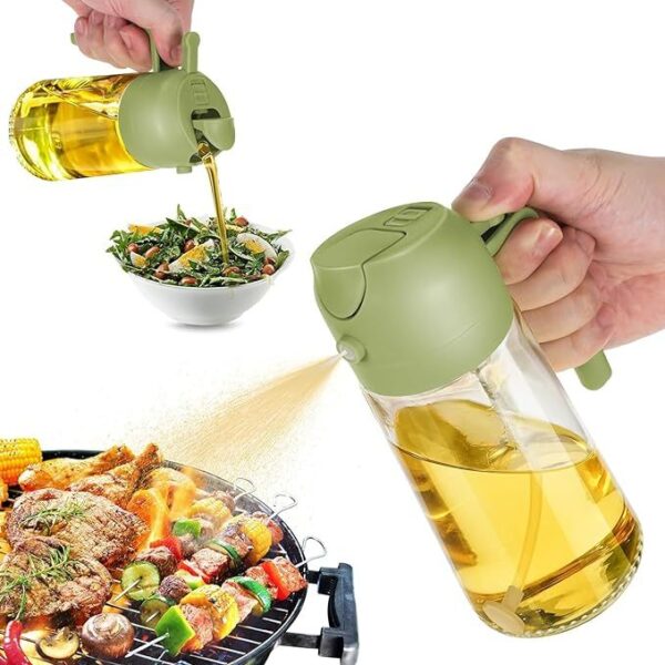 Glass Oil Sprayer and Dispenser Bottle Multi Color