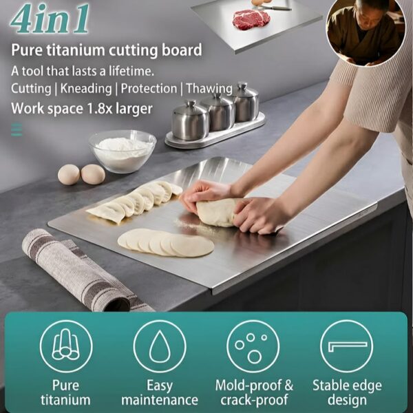 Stainless Steel Cutting Board for Kitchen,Chopping Board for Meat
